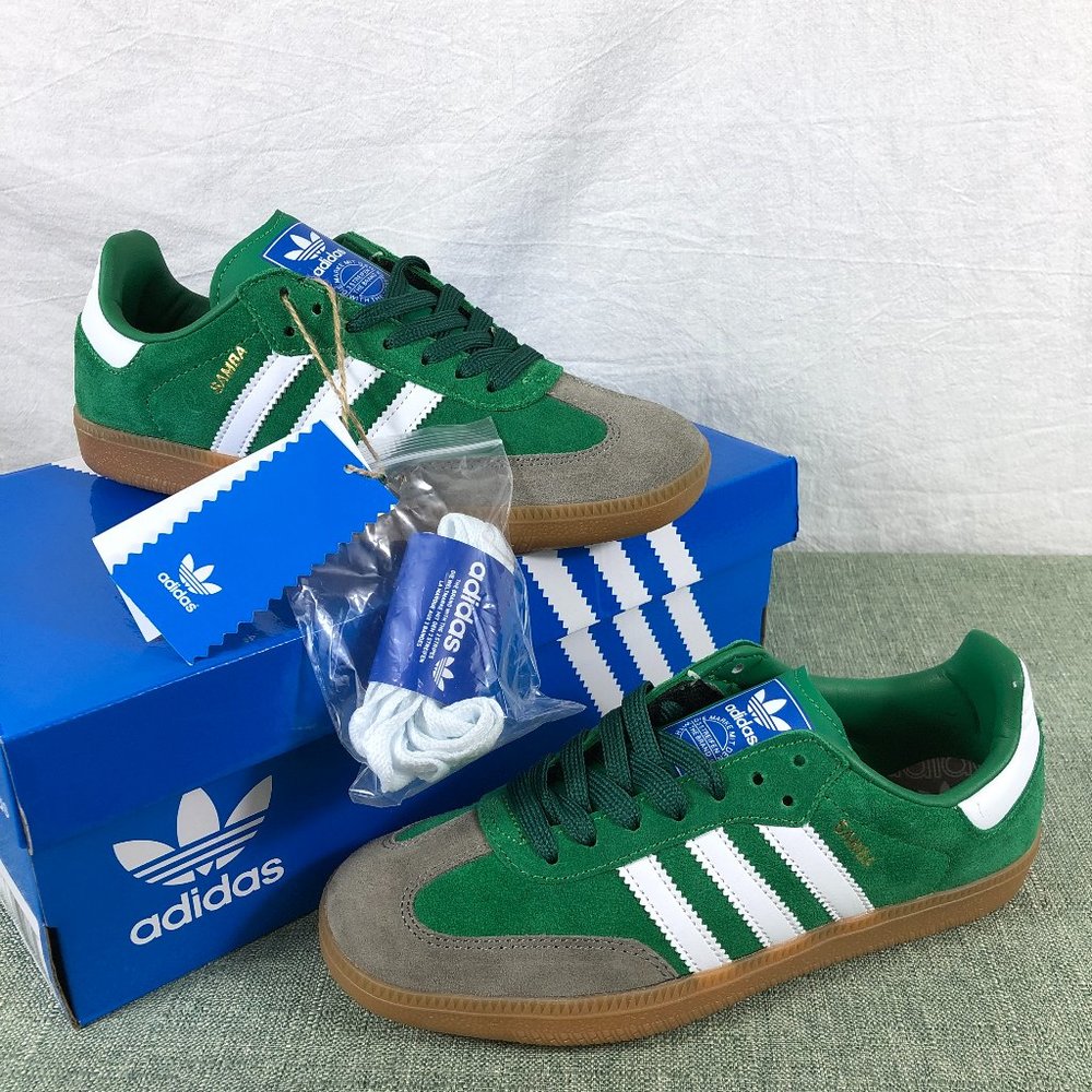 Women's adidas Samba OG Collegiate Green Gum Grey Toe Size 37 (5 M/7 W)